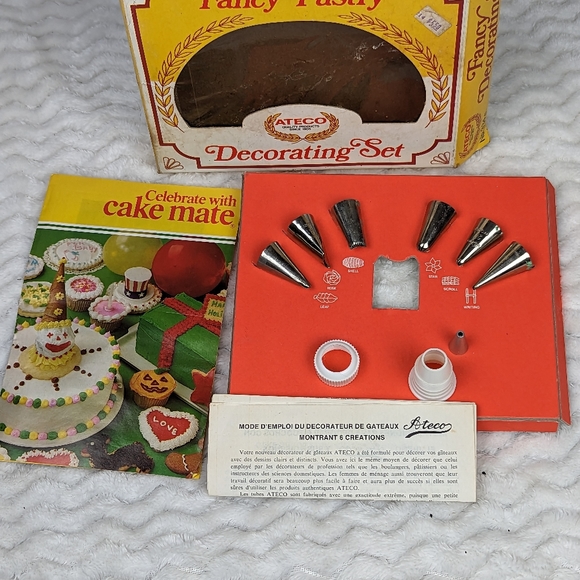 Vintage Ateco Fancy Pastry Decorating Set Missing Bag - Picture 4 of 6